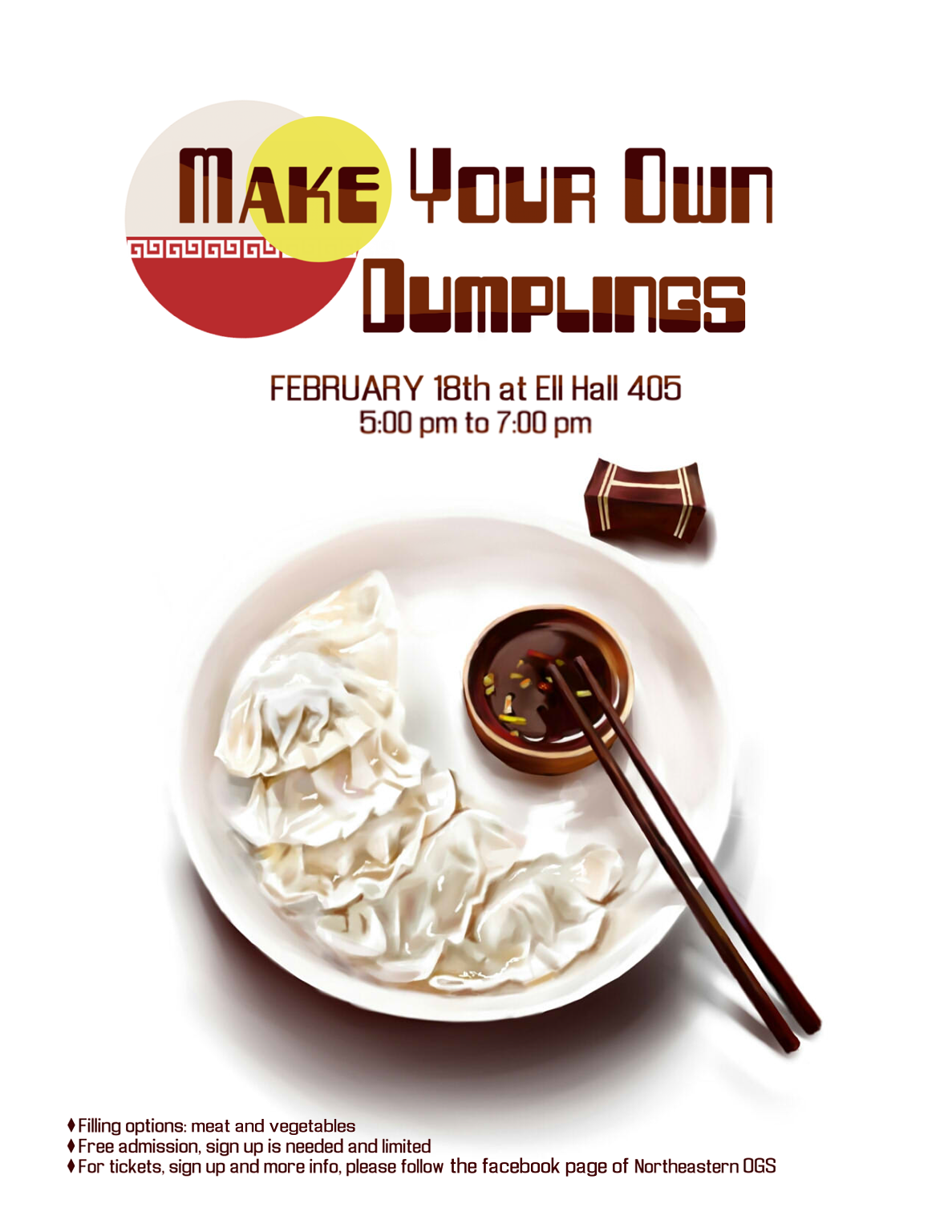 Making your own dumplings poster