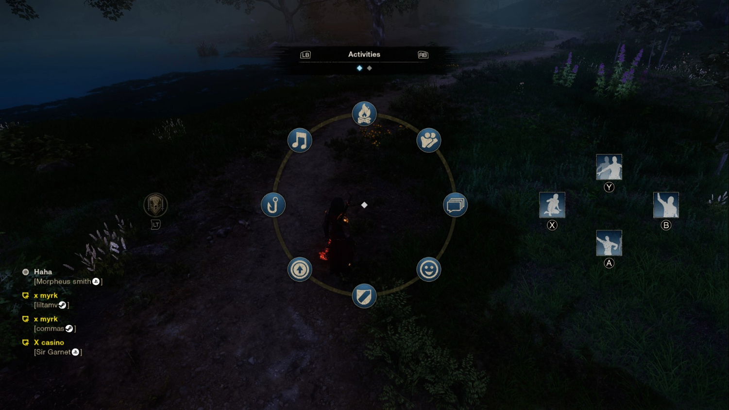 New World: Aeternum Activity Wheel