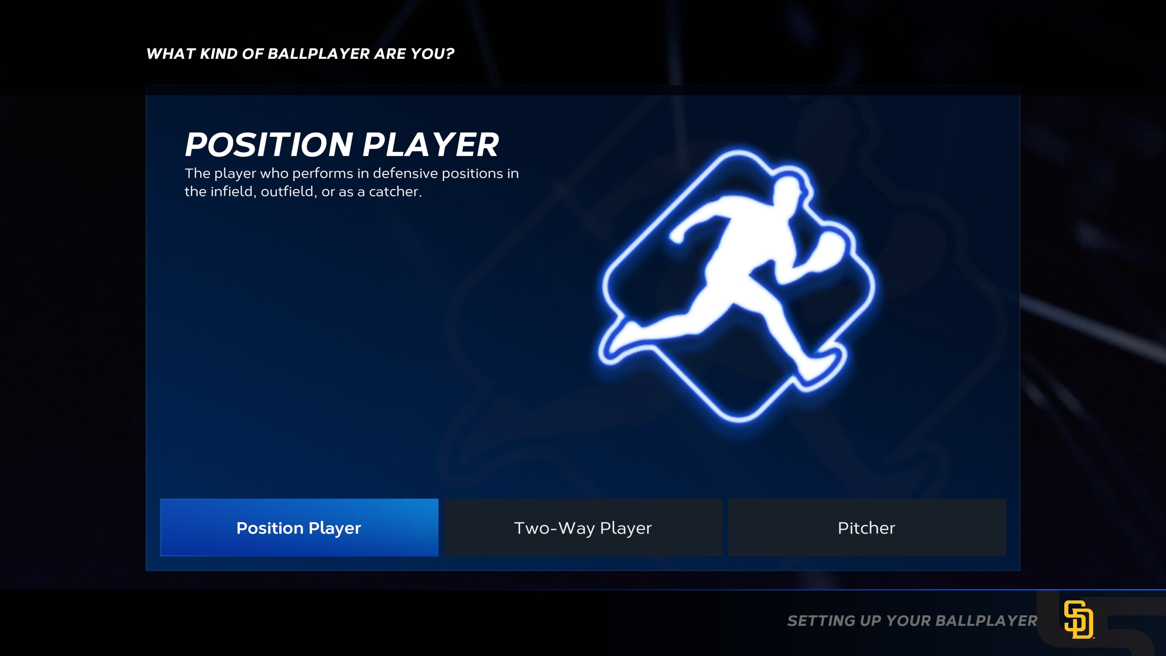 MTS Position Select Screen